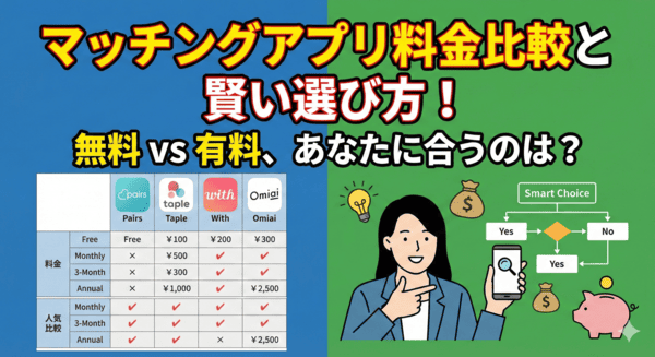 マッチングアプリ料金比較と賢い選び方!